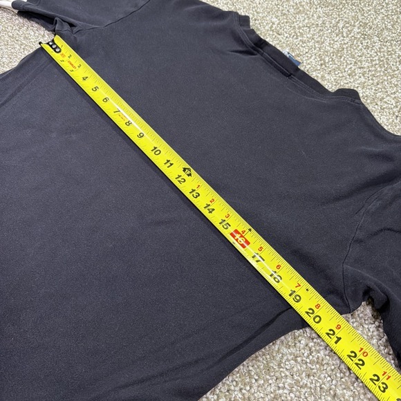 Y2k Longsleeve With Grunge Style Graphic Size Medium Vintage Essentials Black - Picture 7 of 7